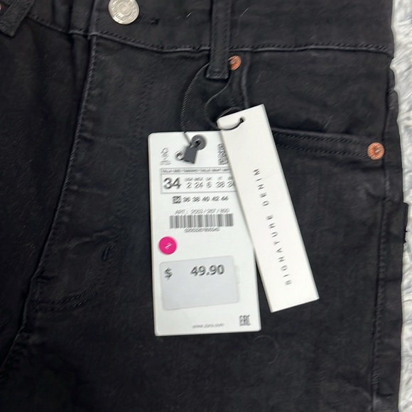 Zara The High Waist Skinny Flare In black size 2 - Picture 10 of 12